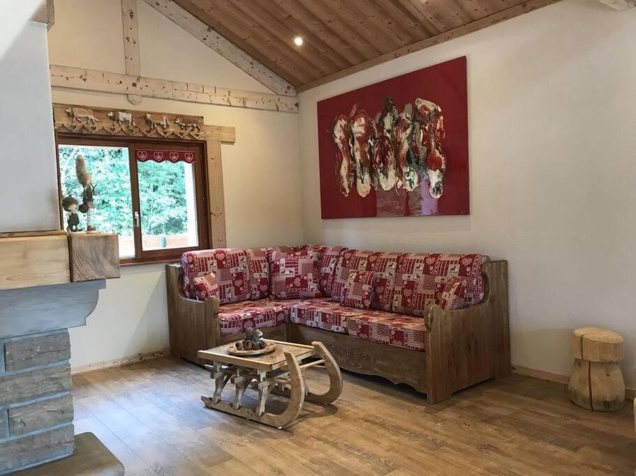 Chalet Spa Le Diamant Nathalie Mn La Rouge La Bresse Eksteriør billede