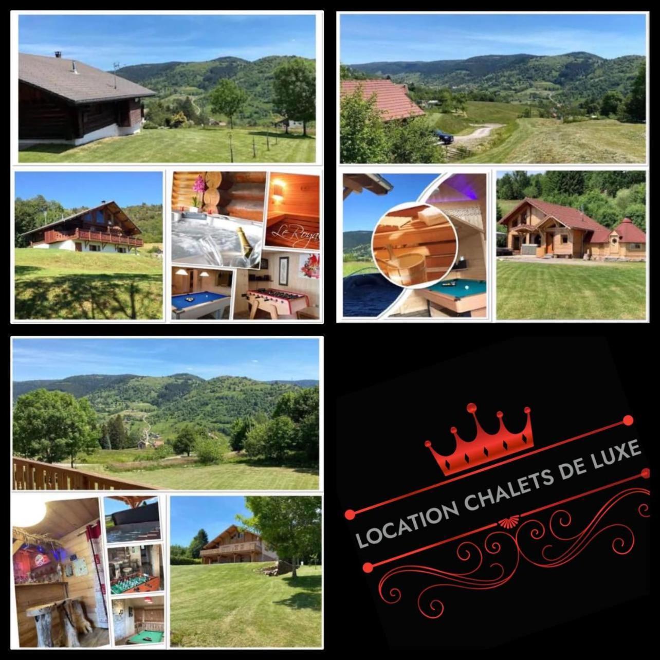 Chalet Spa Le Diamant Nathalie Mn La Rouge La Bresse Eksteriør billede